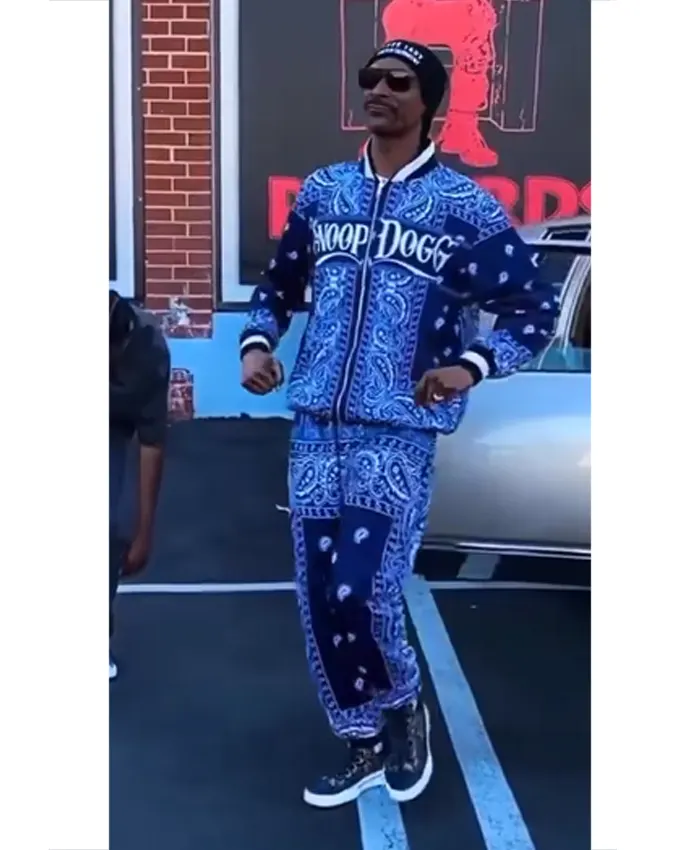 Snoop Dogg Blue Bandana Tracksuit
