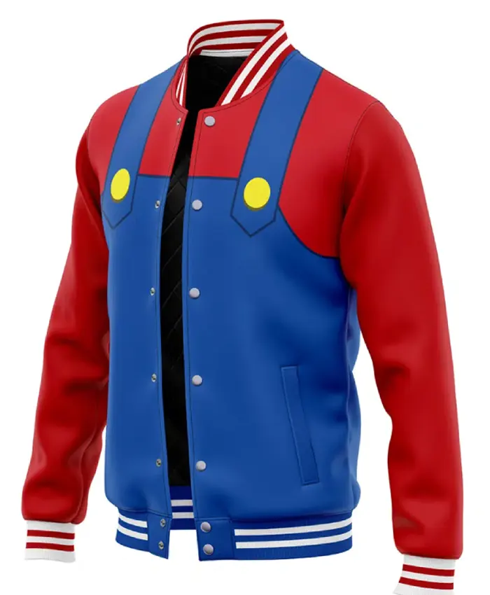 Super Mario Bros Varsity Jacket For Sale