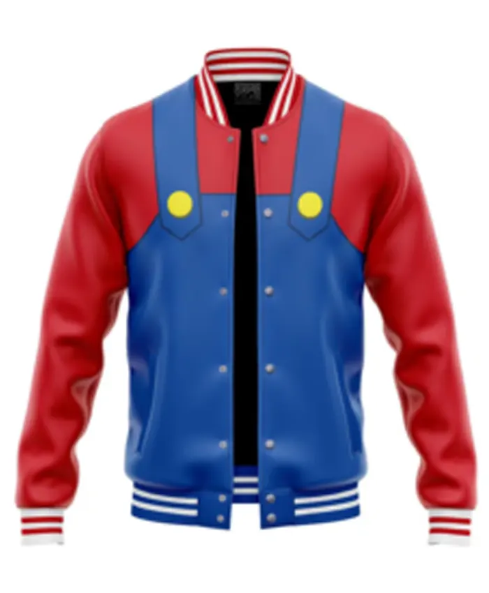 Super Mario Bros Varsity Jacket
