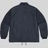 Supreme Spellout Coaches Jacket Blue Back