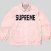 Supreme Spellout Coaches Jacket Pink