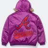 Supreme x Atlanta Braves Purple Jacket Back