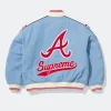 Supreme x Mitchell & Ness Atlanta Braves Varsity Jacket For Sale