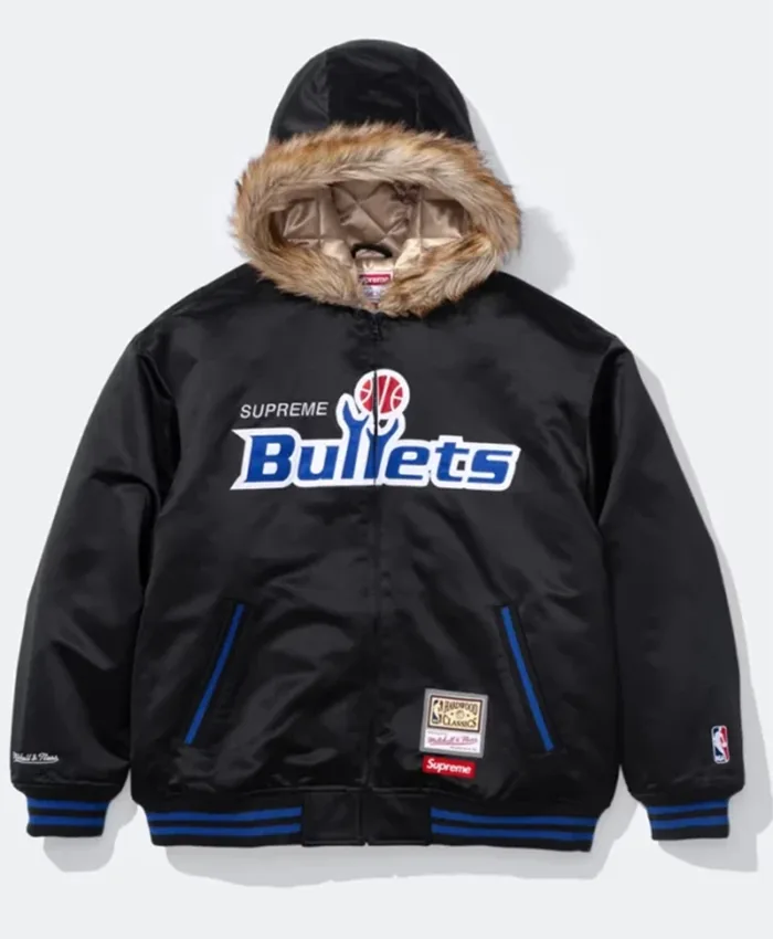 Supreme x Mitchell & Ness Washington Bullets Hooded Jacket