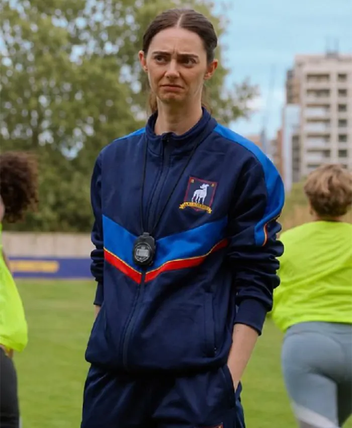 Ted Lasso S04 Tanya Reynolds Blue Track Jacket