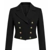 The Bluff Elizabeth Black Blazer Front