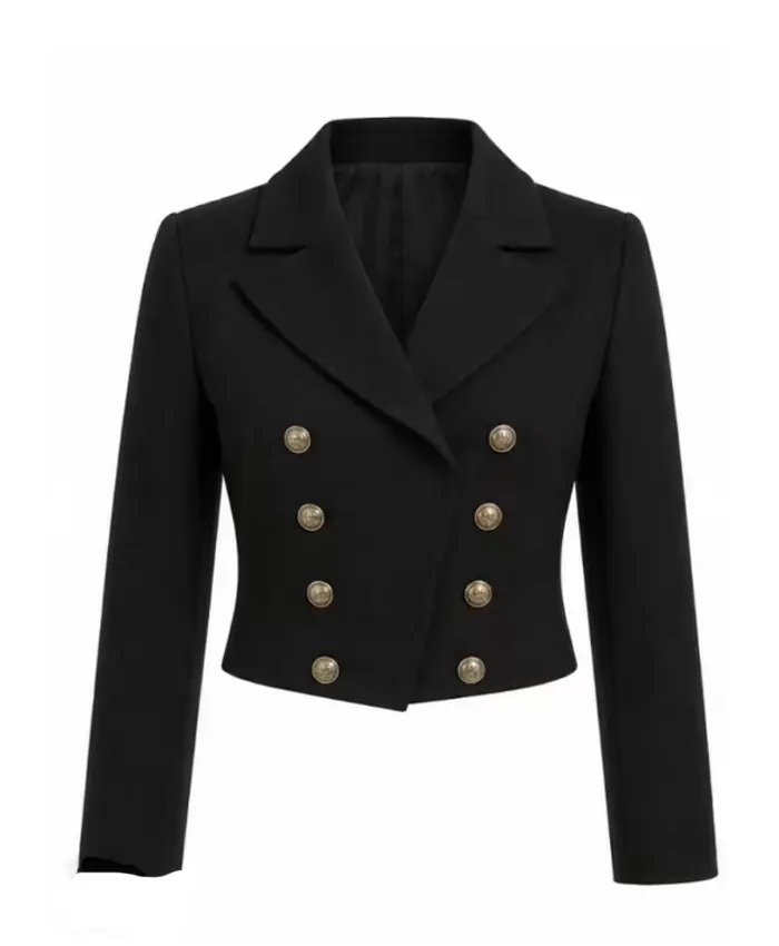 The Bluff Elizabeth Black Blazer Front