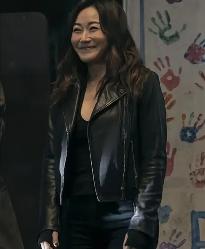 The Boys S05 Kimiko Miyashiro Black Leather Jacket