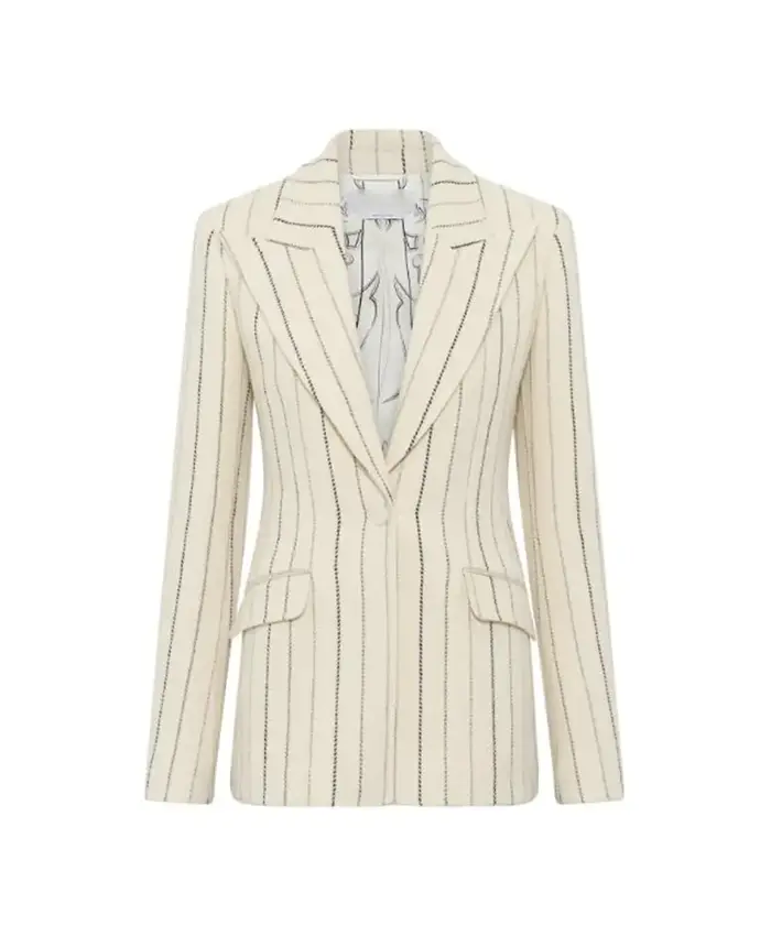 The Devil Wears Prada 2 Anne Hathaway Pinstripe Blazer For Sale