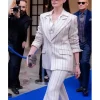 The Devil Wears Prada 2 Anne Hathaway Pinstripe Blazer Front