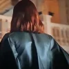 The Devil Wears Prada 2 Emily Leather Capelet Back