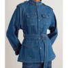 The Hunting Party S02 Belted Denim Jacket Front