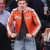 Timothée Chalamet Avirex Orange Leather Jacket