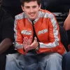 Timothée Chalamet Avirex Orange Leather Jacket For Sale