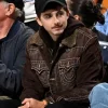 Timothee Chalamet Knicks v 76ers Game Brown Jacket For Sale