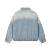 Vintage Wash Full-Zip Denim Jacket Back