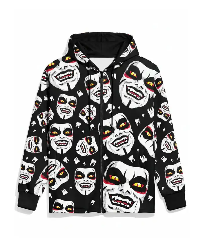 WWE Danhausen AOP Zip Up Hooded Jacket