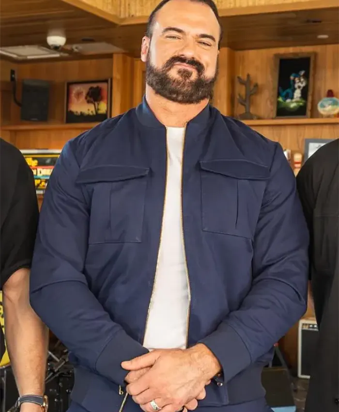 WWE Superstar Drew McIntyre Blue Bomber Jacket