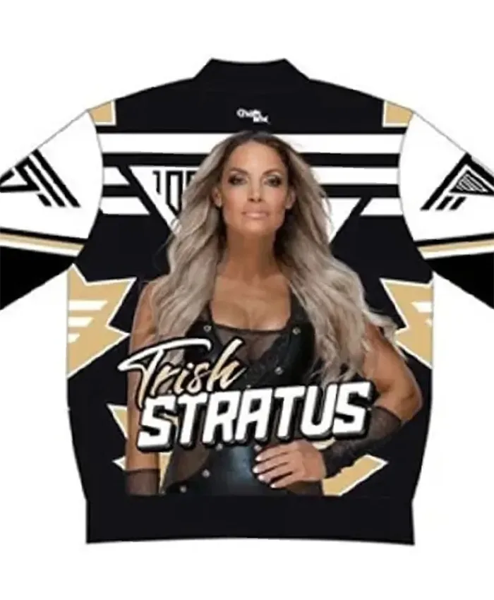 WWE Trish Stratus Satin Bomber Jacket For Sale