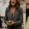You’re Killing Me S01 Brooke Shields Charcoal Grey Blazer Front