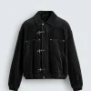 Zara Corduroy Fireman Clasp Jacket