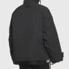 2026 Adidas 3S Black Padded Jacket Back