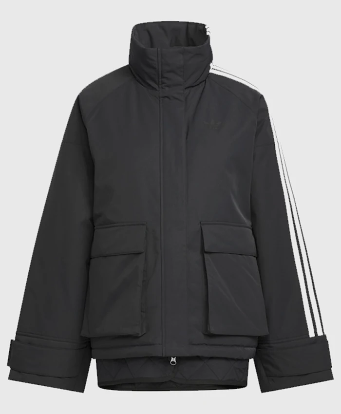 2026 Adidas 3S Black Padded Jacket