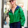 2026 NYC Zanna Rassi Green Hooded Jacket