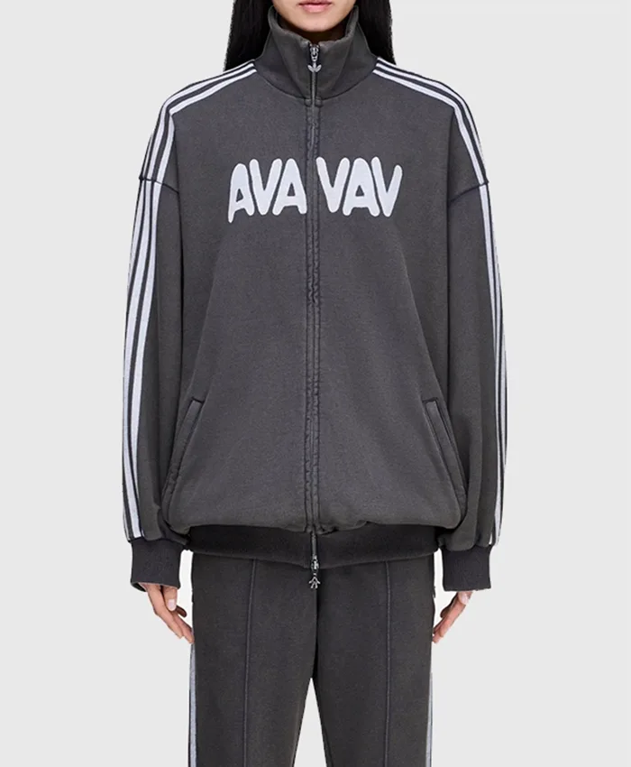 AVAVAV X Adidas French Terry Grey Track Jacket Front