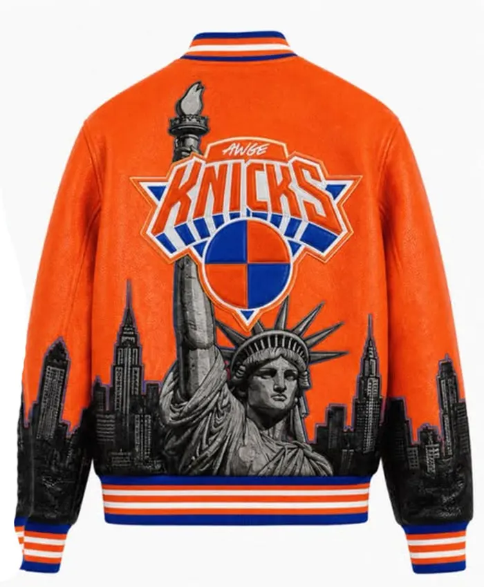 AWGE × New York Knicks Finals Championship Jacket For Sale