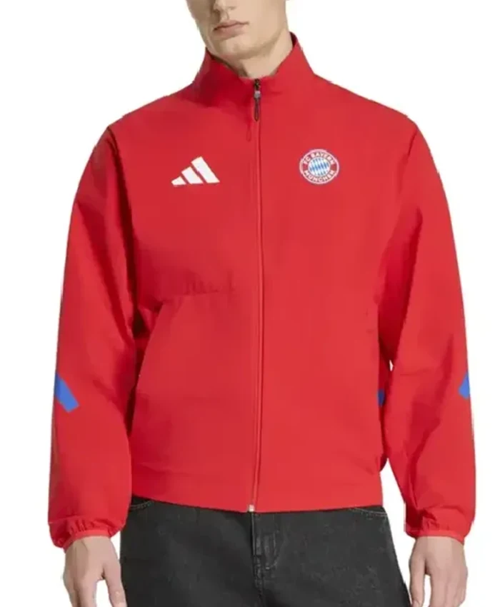 Adidas Bayern Munich 2026 Anthem Jacket Front