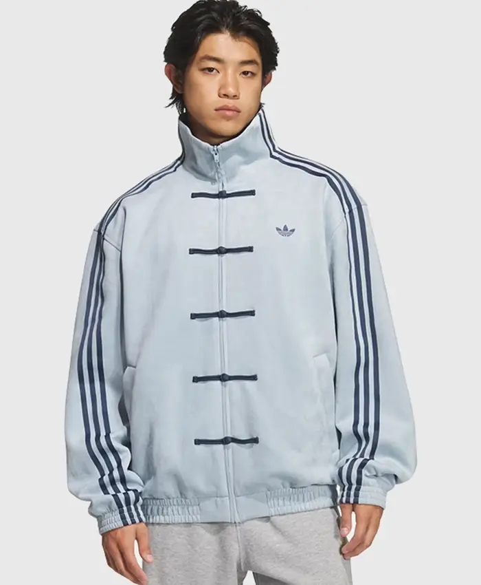 Adidas Chinese New Year 2026 Blue Jacket Front
