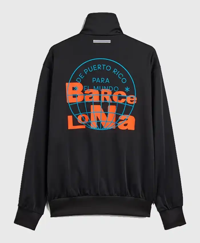 Adidas x Bad Bunny Barcelona Firebird Track Jacket Black Back