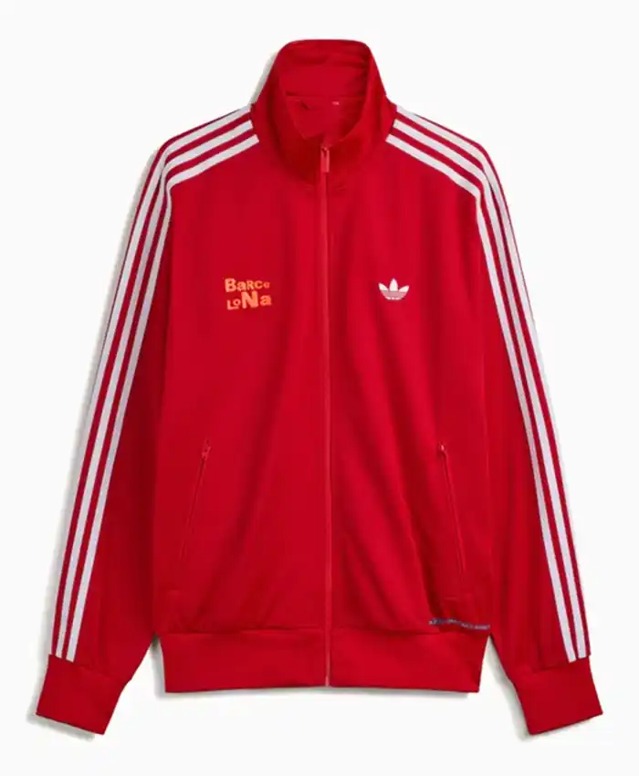 Adidas x Bad Bunny Barcelona Firebird Track Jacket Red