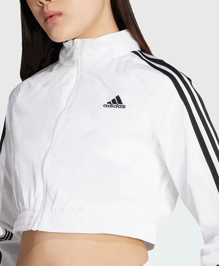 Adidas x Teamgeist Adicolor Cropped Track Jacket White Front