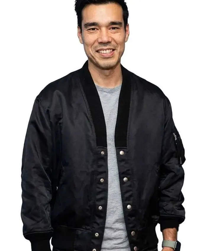 Adrian Chiarella Leviticus Black Bomber Jacket