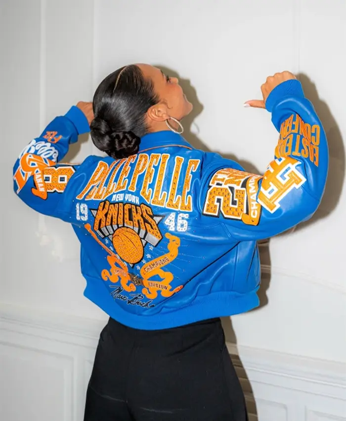 Alicia Keys Empire State Of Mind New York Knicks Jacket For Sale