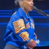 Alicia Keys Empire State Of Mind New York Knicks Jacket Side