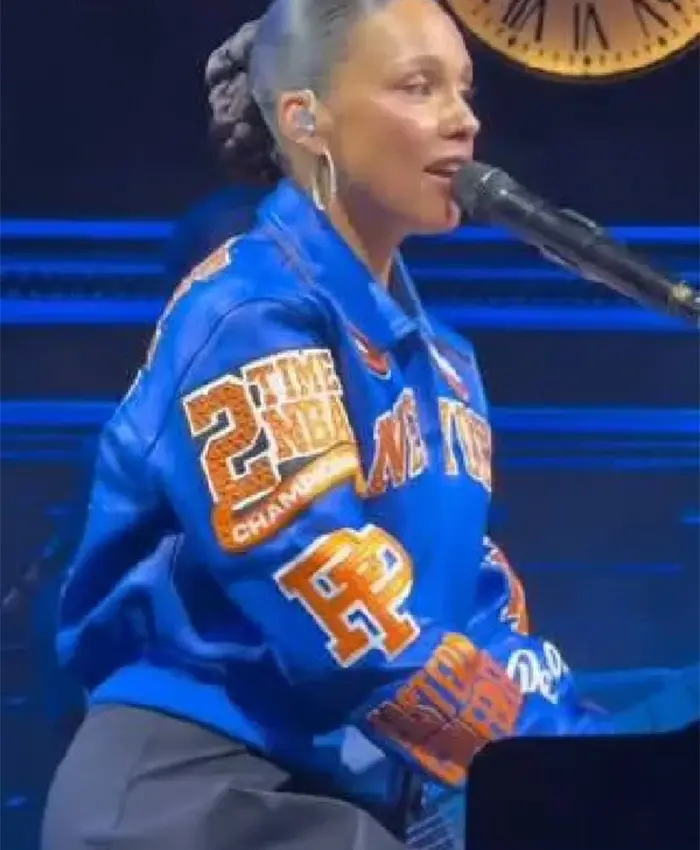 Alicia Keys Empire State Of Mind New York Knicks Jacket Side