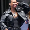 Alicia Keys Pelle Pelle Cropped Jacket