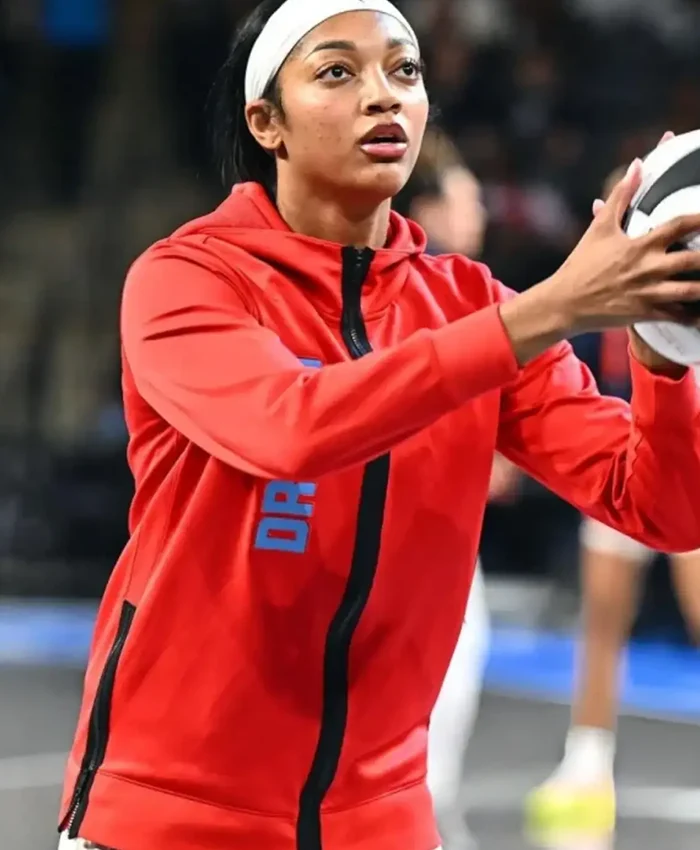 Angel Reese Connecticut Sun v Atlanta Dream Jacket For Sale