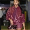Angel Reese WNBA 2026 Burgundy Jacket