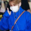 BTS Taehyung Incheon Blue Airport Jacket