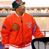 Basketball Finals 2026 Spike Lee Orange Knicks Jacket Front