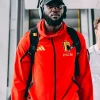 Belgium Adidas Tiro Travel Windbreaker Red Jacket