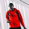Belgium Adidas Tiro Travel Windbreaker Red Jacket Front