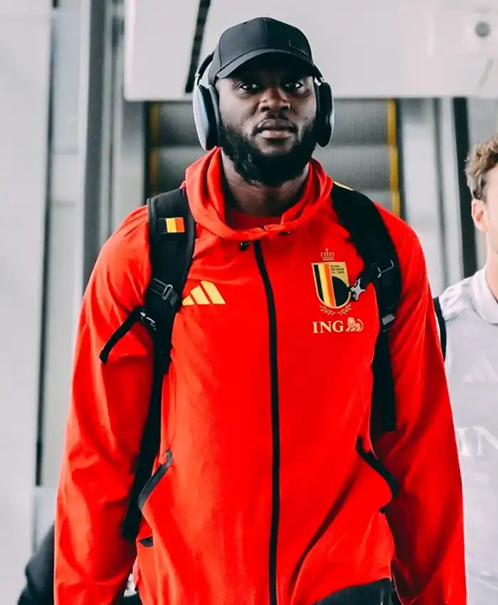 Belgium Adidas Tiro Travel Windbreaker Red Jacket