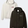 Calvin Klein Jungkook Zip-Up Black Hoodie