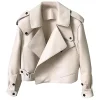 Celebs Go Dating S15 Gabby Allen Beige Biker Jacket Front