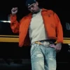Chris Brown It Depends Obvious Red Work Jacket For Sale